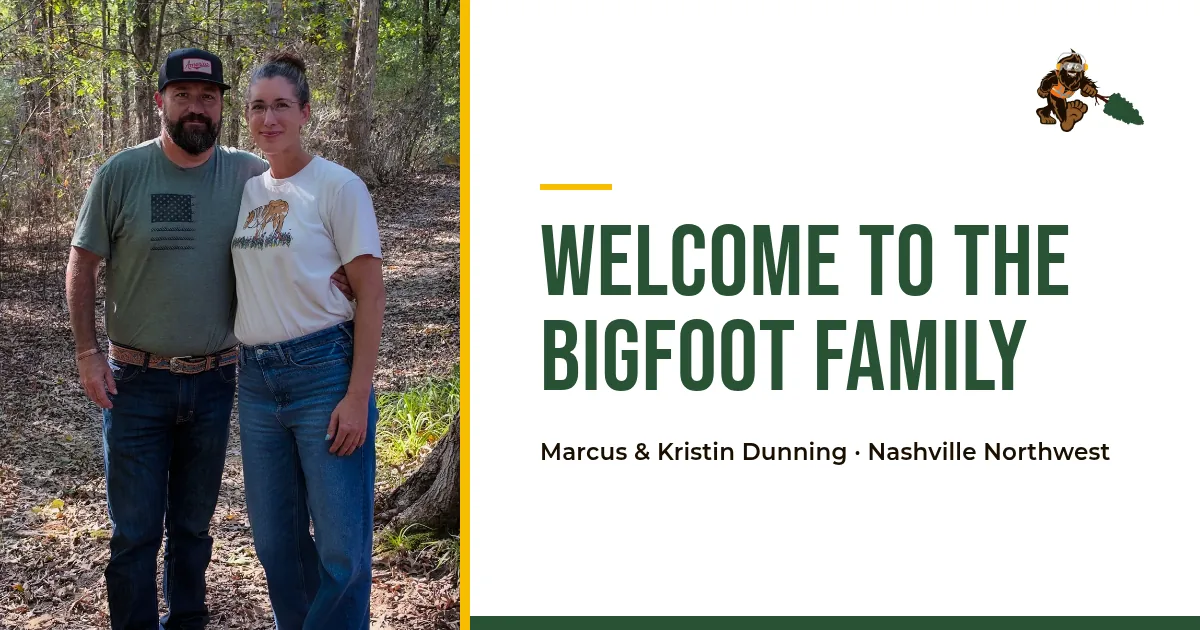 Featured image for post: Meet the Newest Members of the Bigfoot Family: Marcus and Kristin Dunning